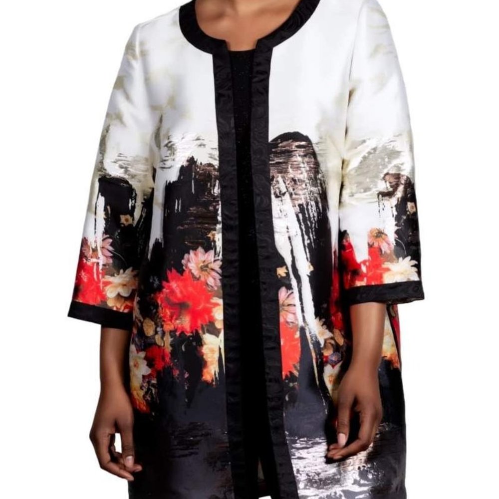 Berek ABSTRACT FLORAL BORDER JACKET